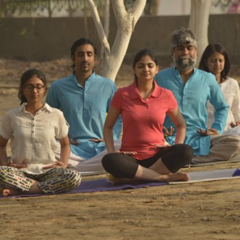 Group Meditating