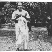 Paramhansa Yogananda Holding Mangoes
