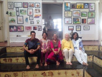 Education for Life Teachers Prisha and Gayatri with Trainees 