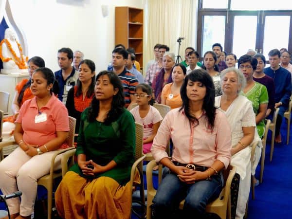 Group Meditation Ananda Delhi