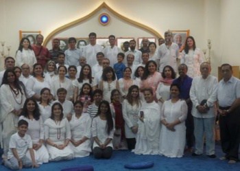 Devotees in front of Altar Gurgaon Center