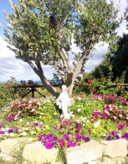 Divine Mother Statue in Swami's Garden