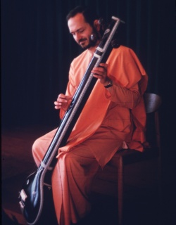 Swami Playing Tamboura